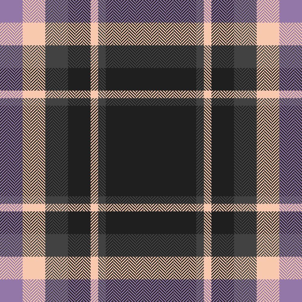 Plaid check pattern. Seamless fabric texture. Tartan textile print. vector