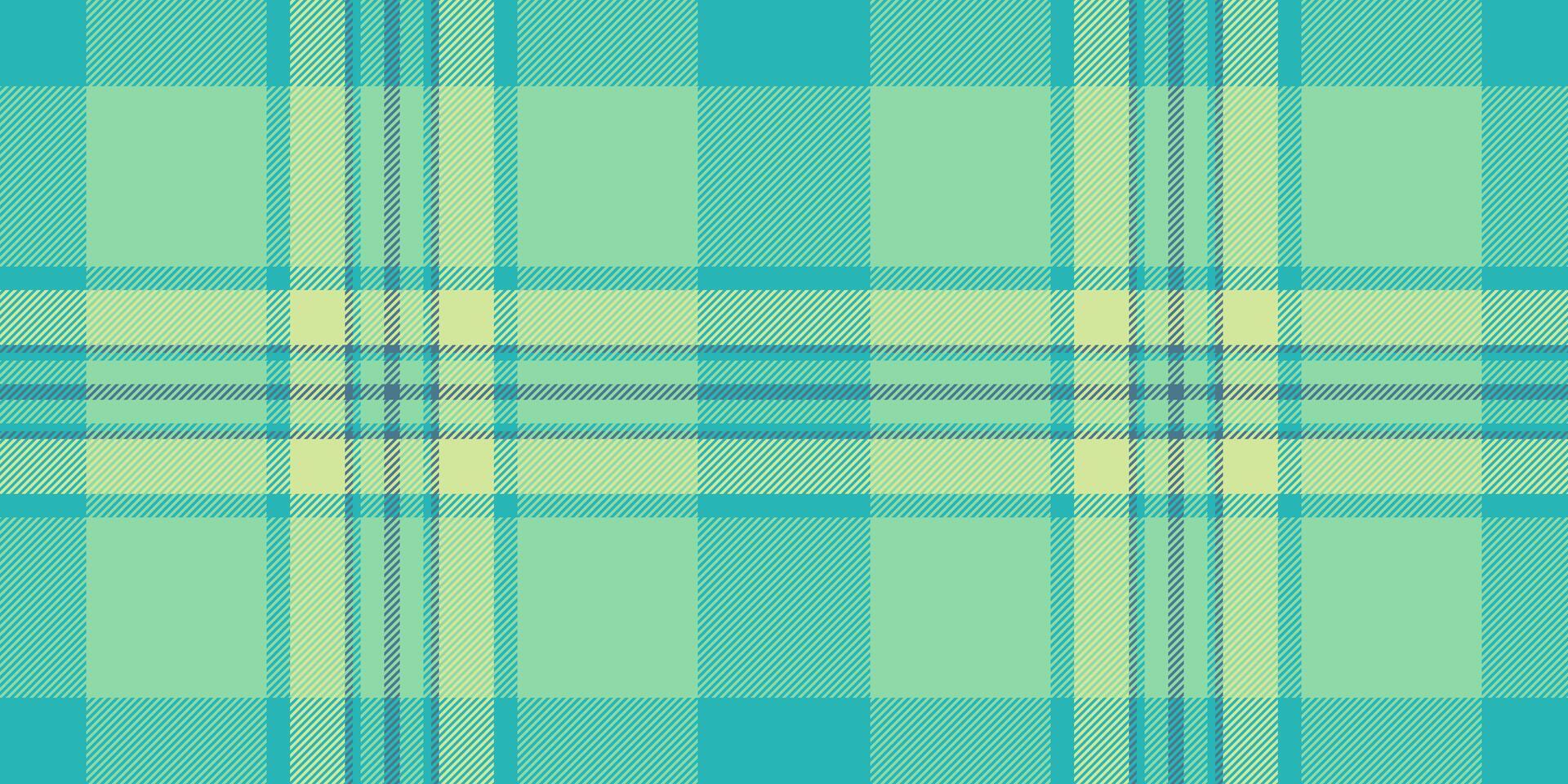 Rest background pattern check, tough plaid tartan. Asymmetric seamless fabric textile texture in green and teal colors. vector