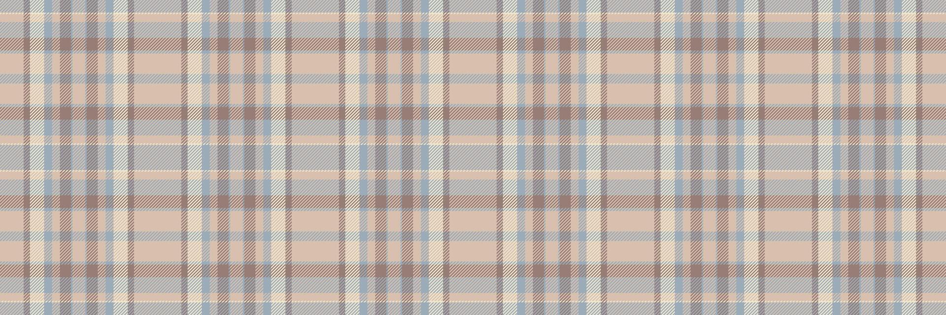 Repetition textile plaid , stage background texture seamless. Throw check tartan fabric pattern in pastel and light colors. vector