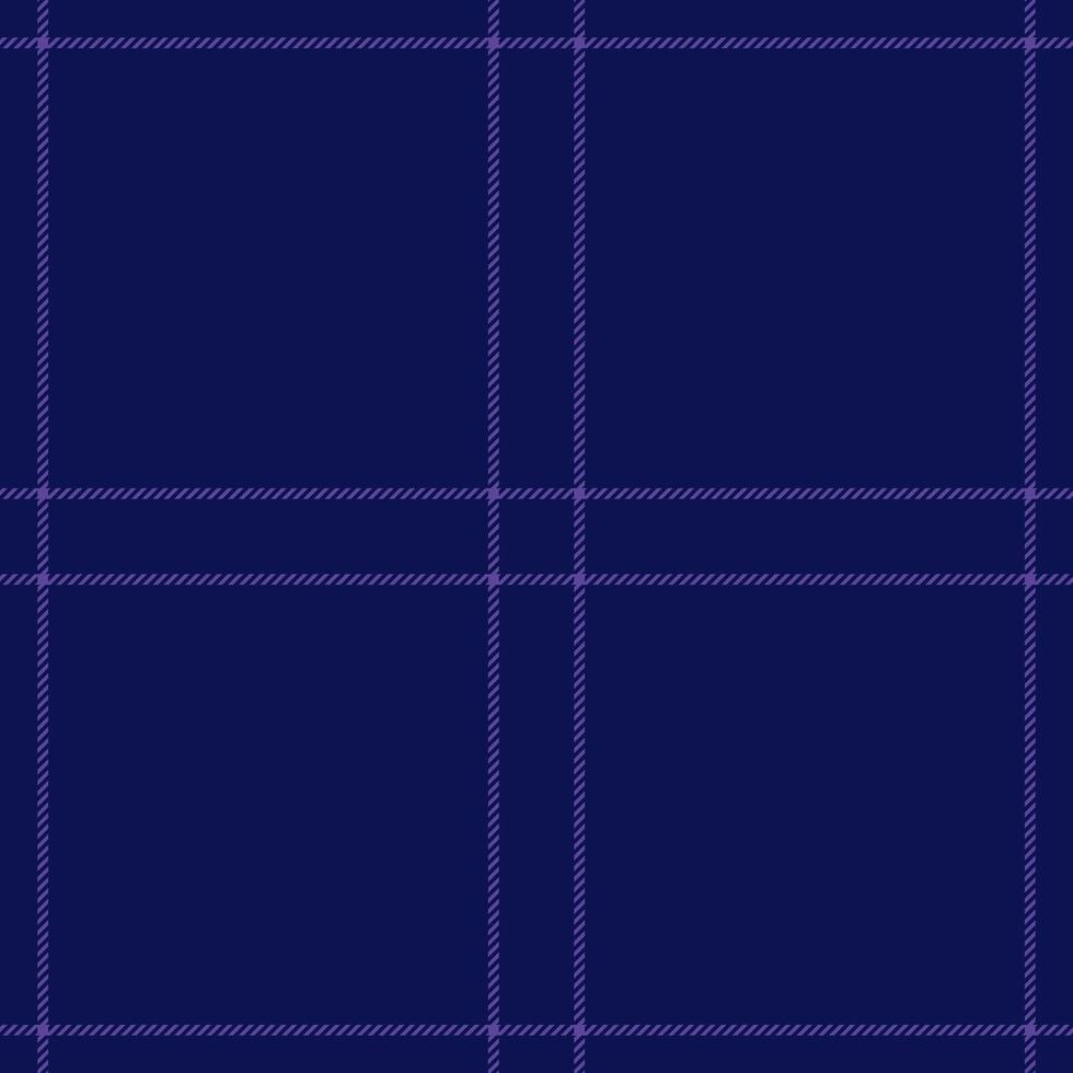 Revival check textile texture, single fabric plaid . Marketing tartan background pattern seamless in blue and indigo colors. vector