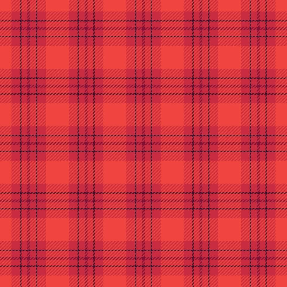 New york tartan textile seamless, loft fabric background. Close-up texture check pattern plaid in red and dark colors. vector
