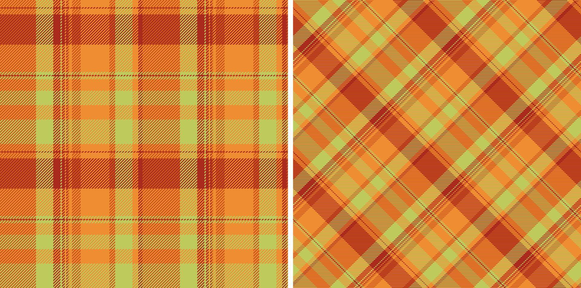 Plaid textile of texture tartan fabric with a seamless check background pattern. Set in christmas colors in stylish wrapping options for gifts. vector