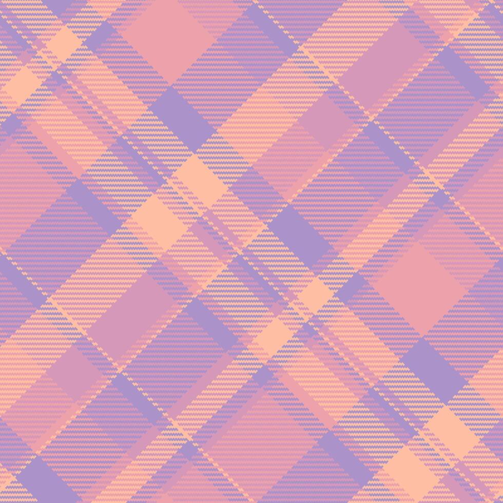 Display fabric tartan seamless, faded texture check. Bedding pattern background textile plaid in pastel and light colors. vector