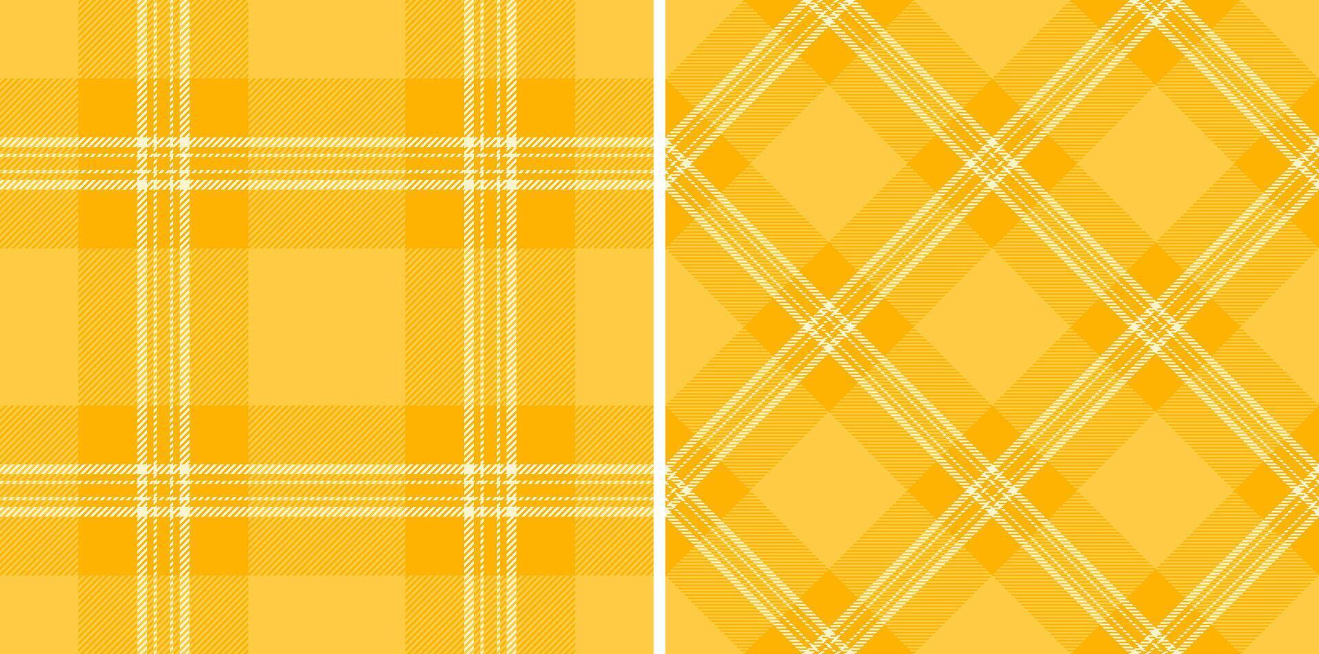 Texture check tartan of fabric textile with a seamless pattern plaid background. Set in novelty colors. Classic wool coats. vector