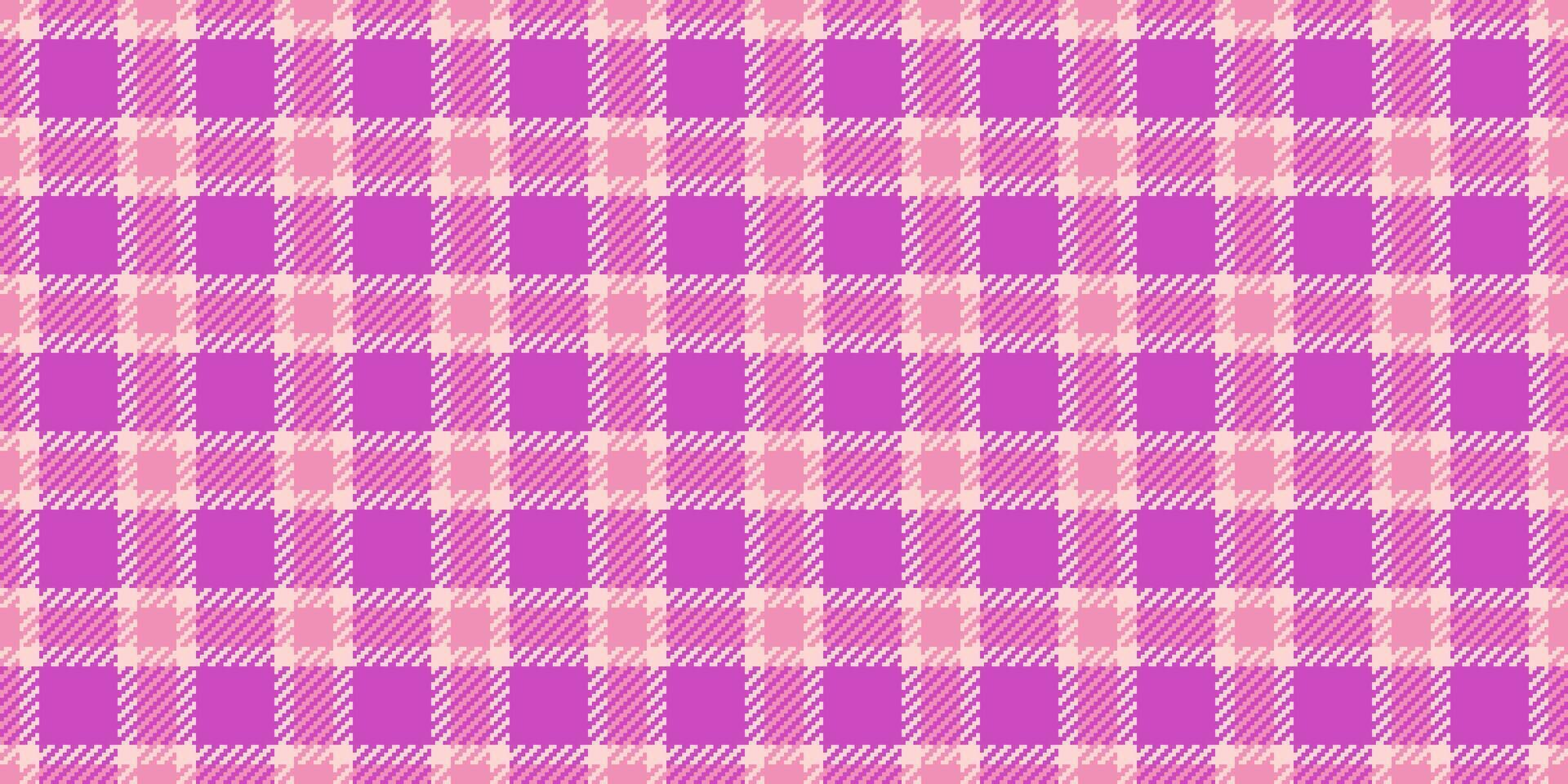 Geometrical seamless fabric plaid, checking tartan check . Britain background pattern textile texture in magenta and light colors. vector