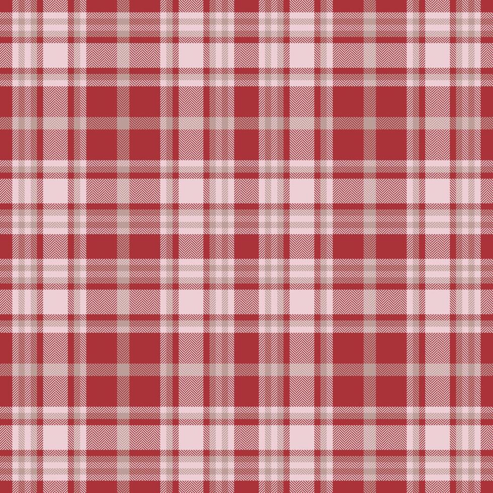 Plaid seamless pattern in red. Check fabric texture. textile print. vector