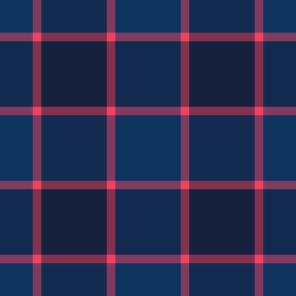 Simple seamless texture pattern, fluffy tartan textile . Long background fabric check plaid in pink and blue colors. vector