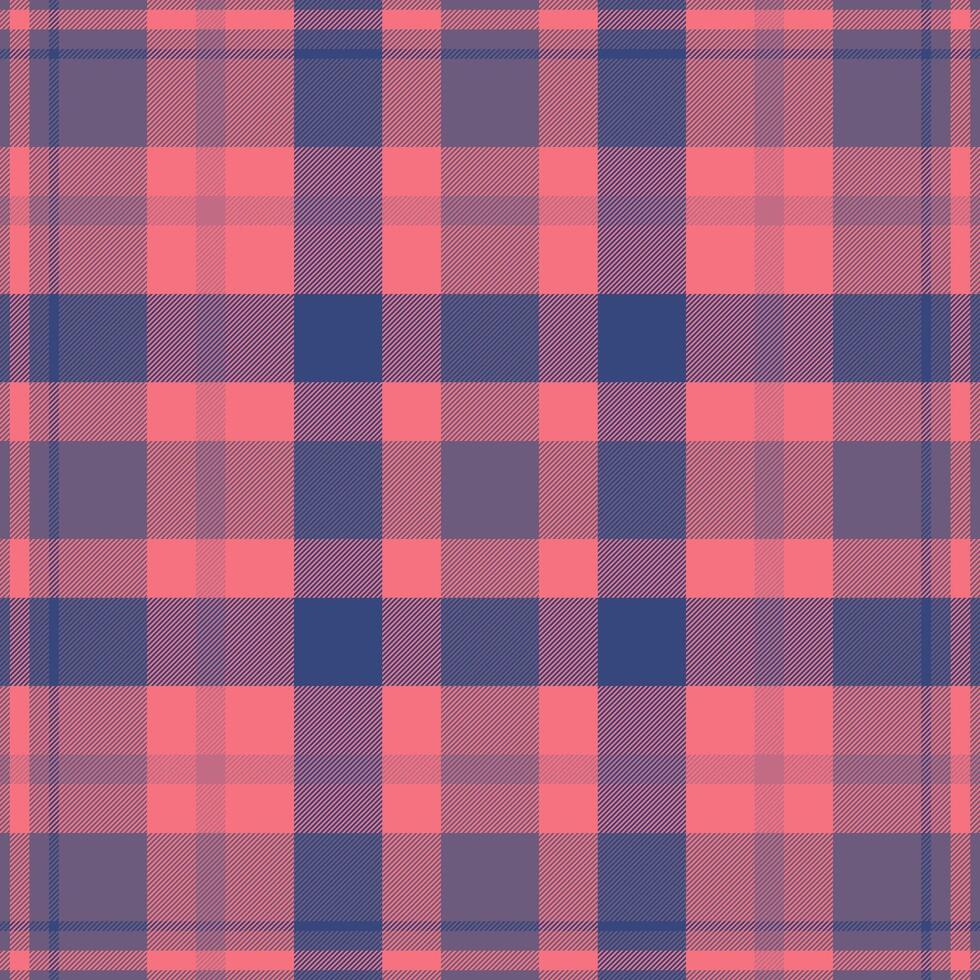 Royalty plaid check , diagonal seamless fabric textile. Difficult pattern texture background tartan in red and pastel colors. vector
