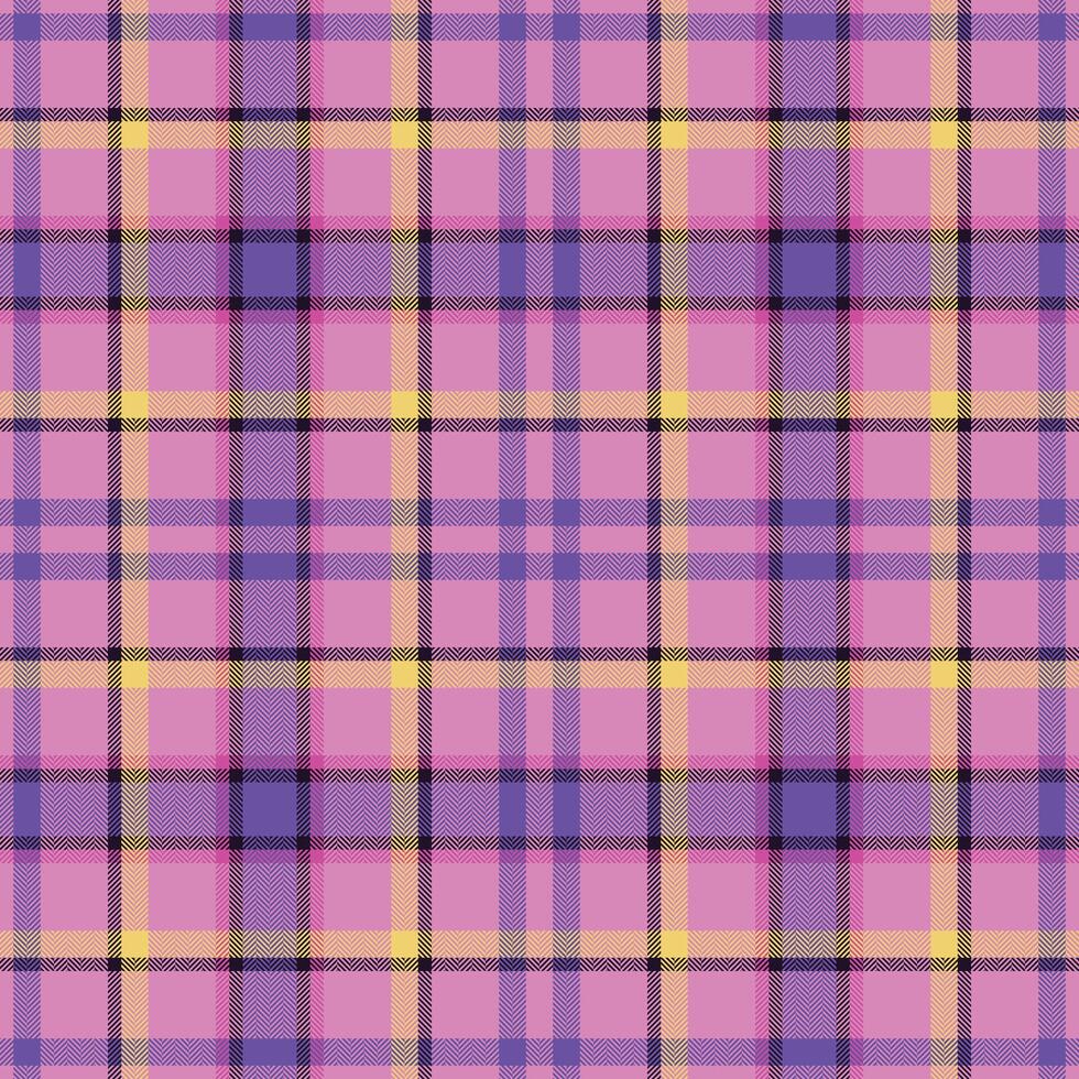 Plaid seamless pattern. Check fabric texture. textile print. vector