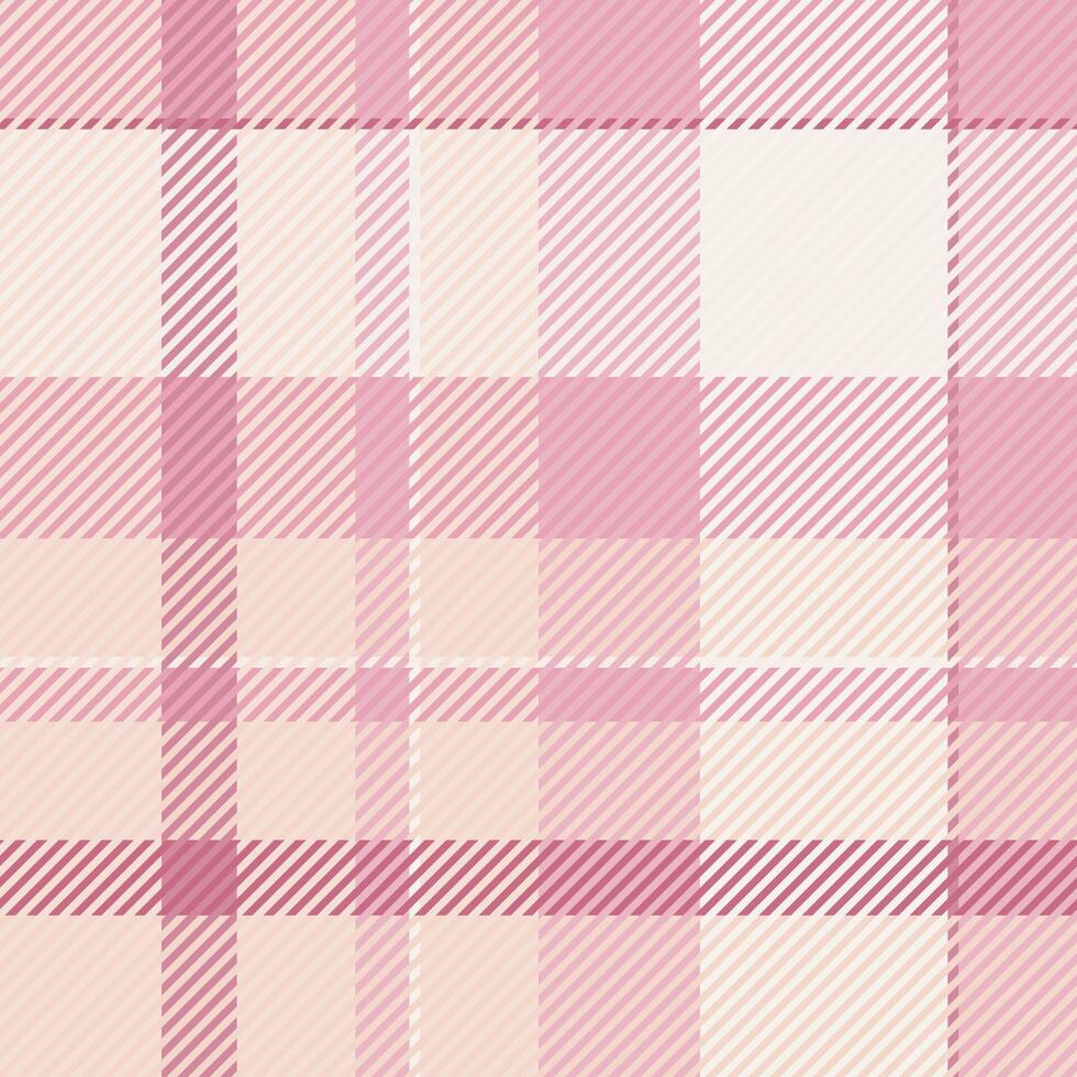 Outfit texture seamless background, rough check fabric. Romantic pattern textile plaid tartan in light and linen colors. vector