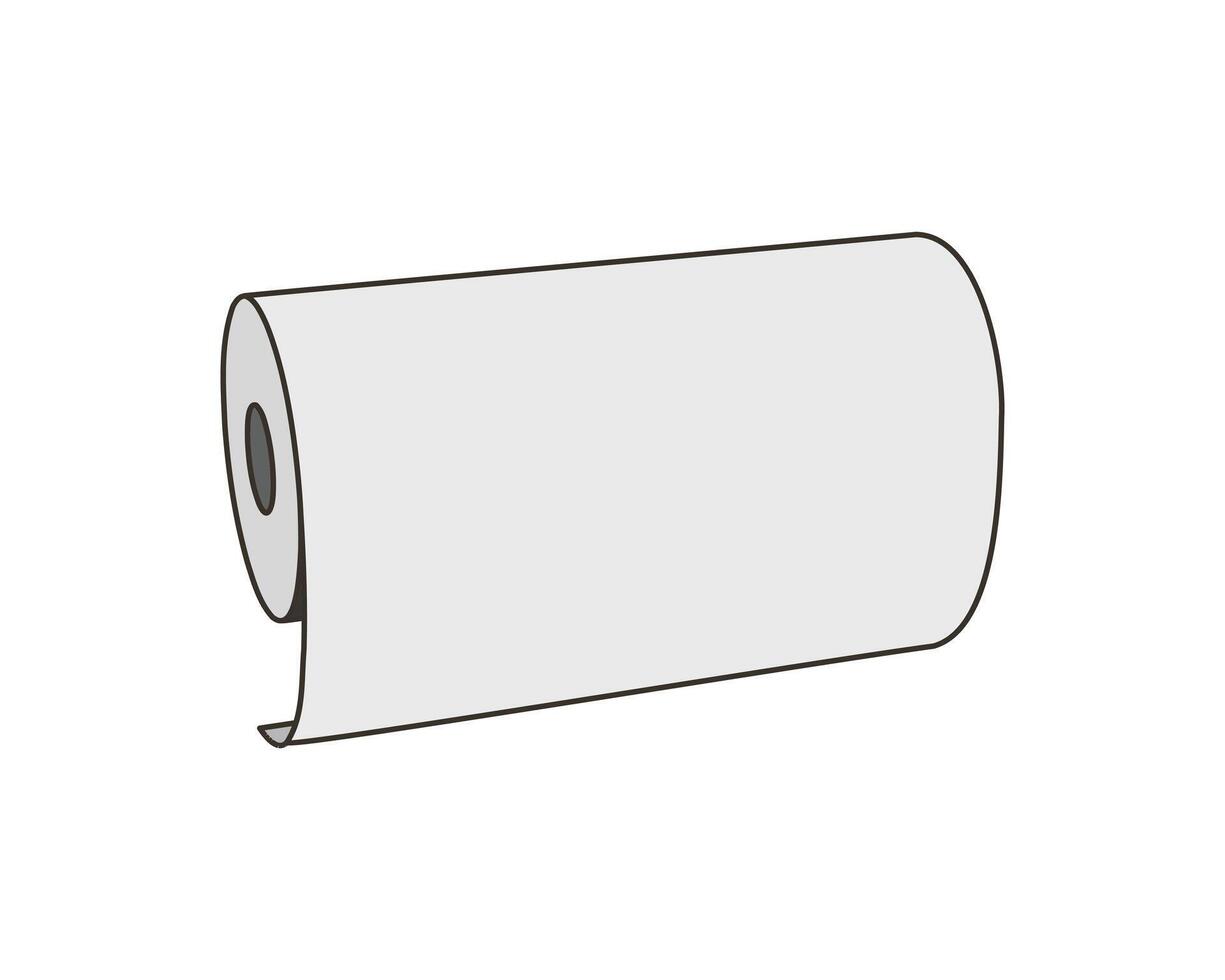 Textile roll icon. Paper tube illustration design for kitchen cleaning towel, carpet, scroll whatman, fabric. vector