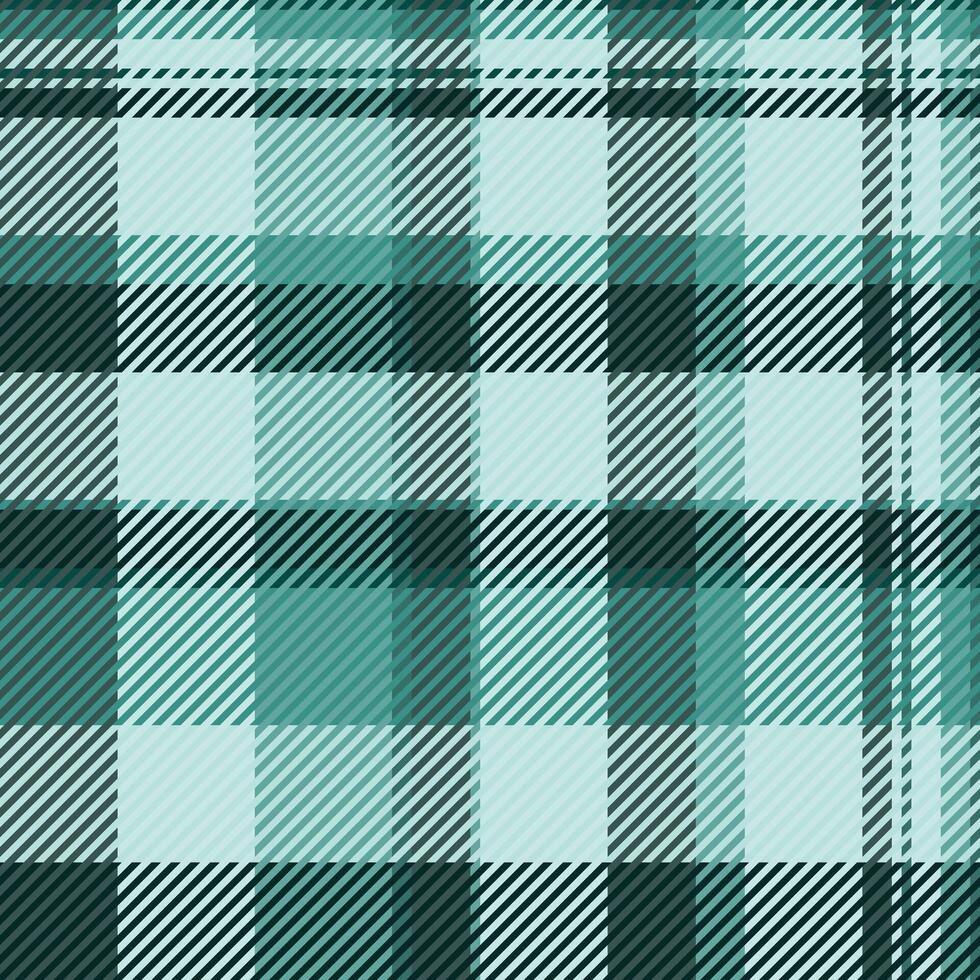 Yuletide texture fabric plaid, perfect seamless background tartan. Pano textile pattern check in light and teal colors. vector