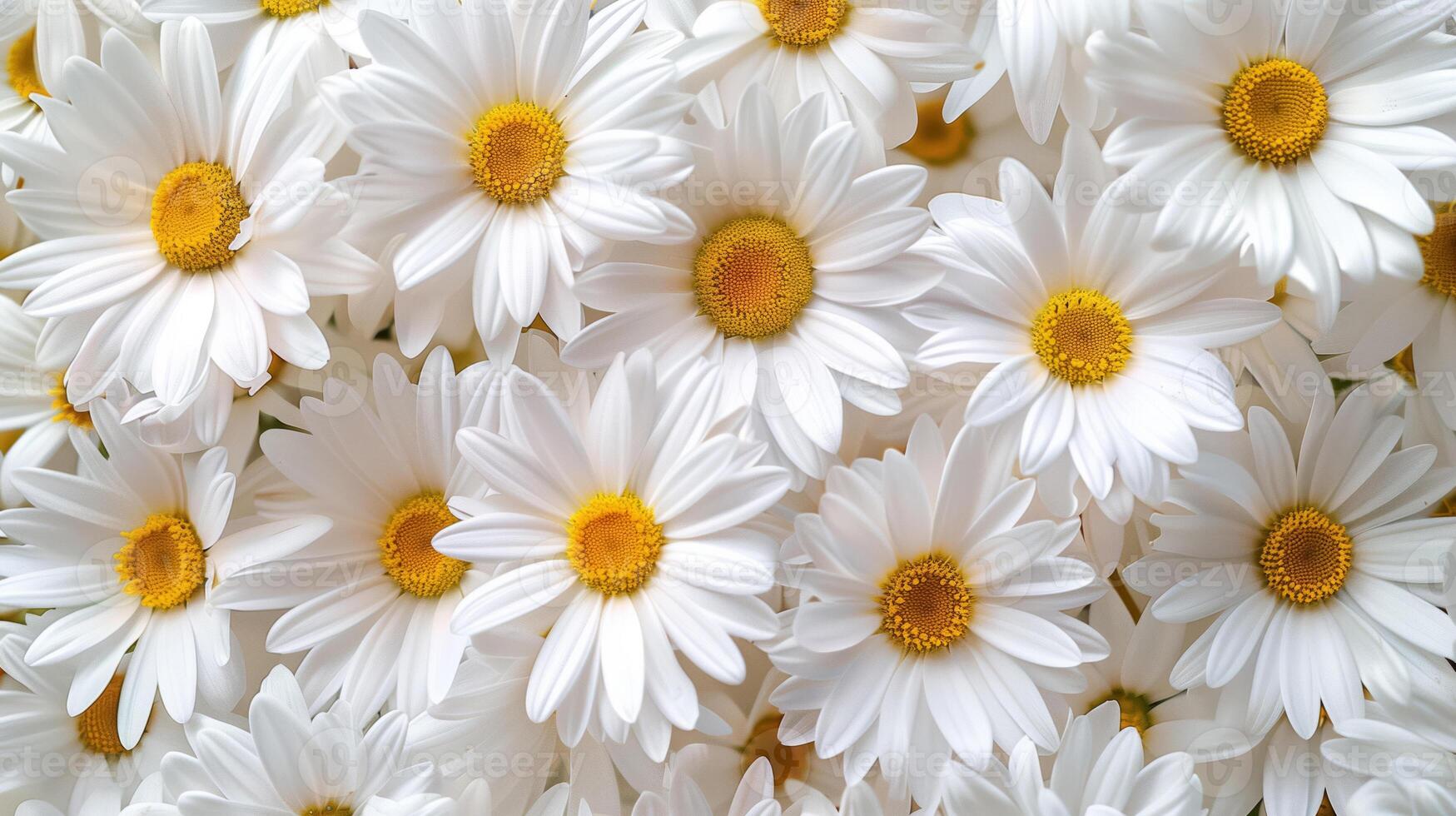Close-up image of chamomile flowers photo