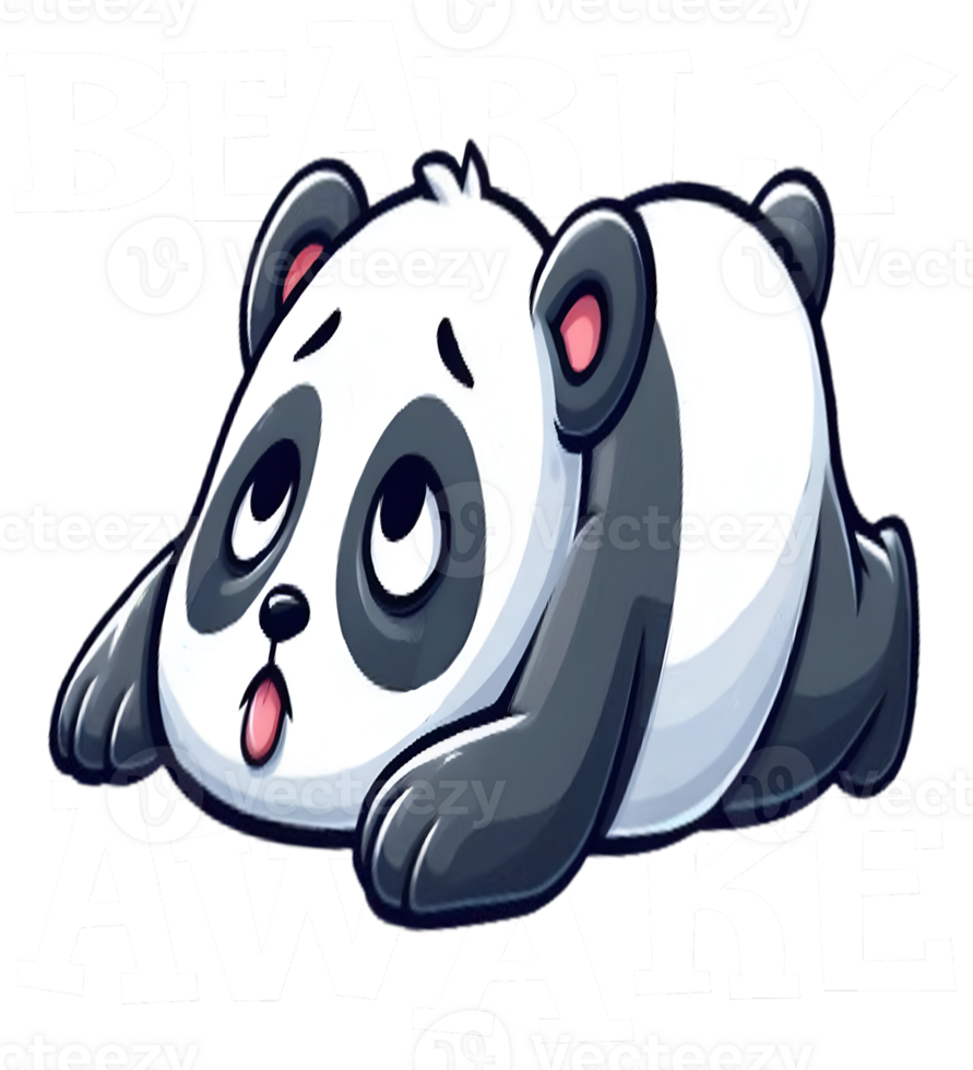 Bearly Awake Panda png