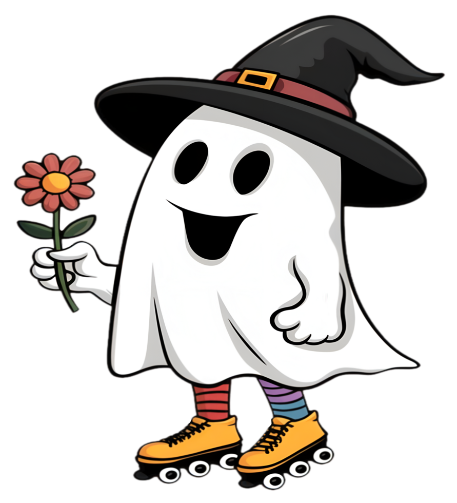Cute witch ghost png