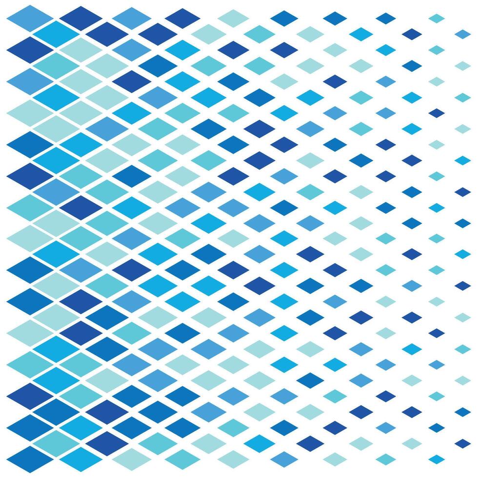 Rhombuses of cold tones on a white background vector