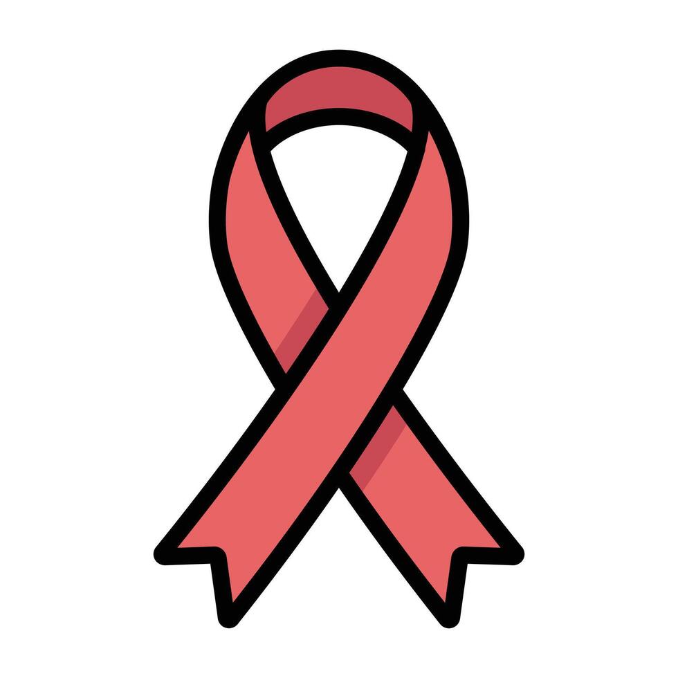 Simple Ribbon colorful icon. The icon can be used for websites, print templates, presentation templates, illustrations, etc vector