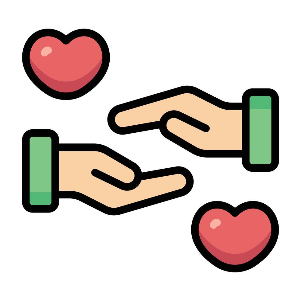 Simple Solidarity colorful icon. The icon can be used for websites, print templates, presentation templates, illustrations, etc vector