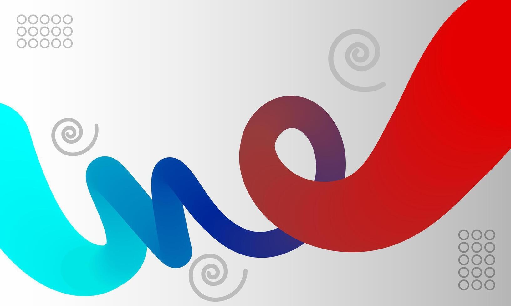 Gradient abstract wavy and liquid colorful 3d shape background.creative modern design, Digital technology, innovation, business concept vector