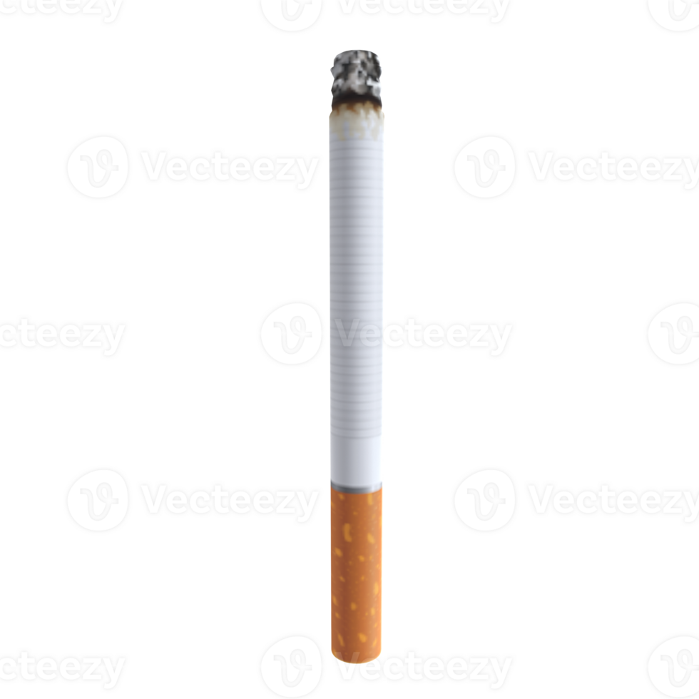 A cigarette is lit and smoking png
