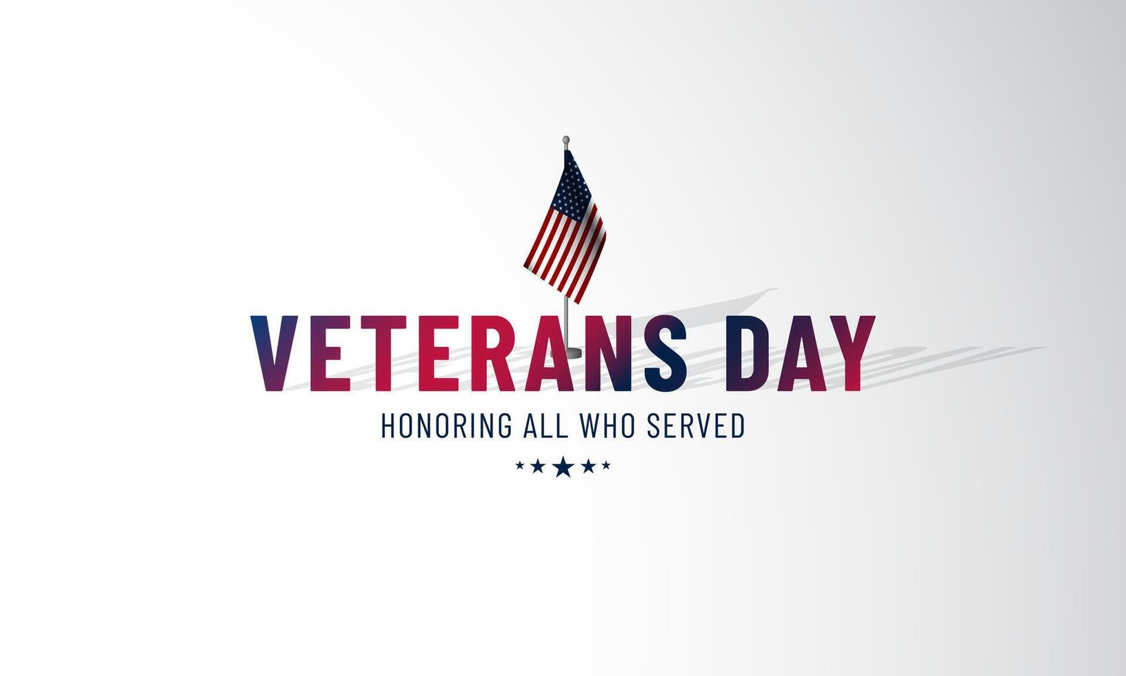 Happy Veterans Day United States of America background illustration vector