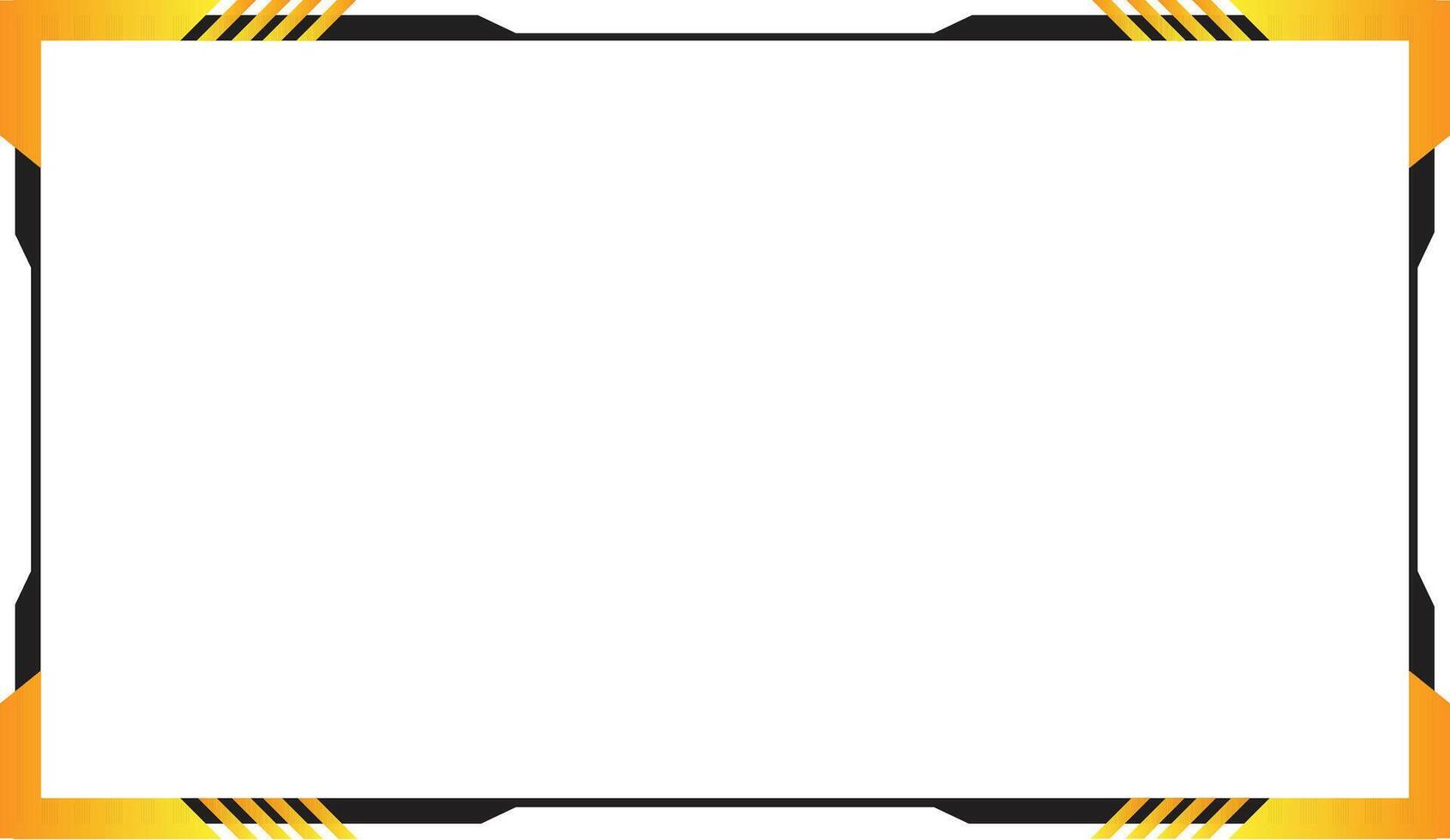 Gaming overlay frame design, gaming frame vector