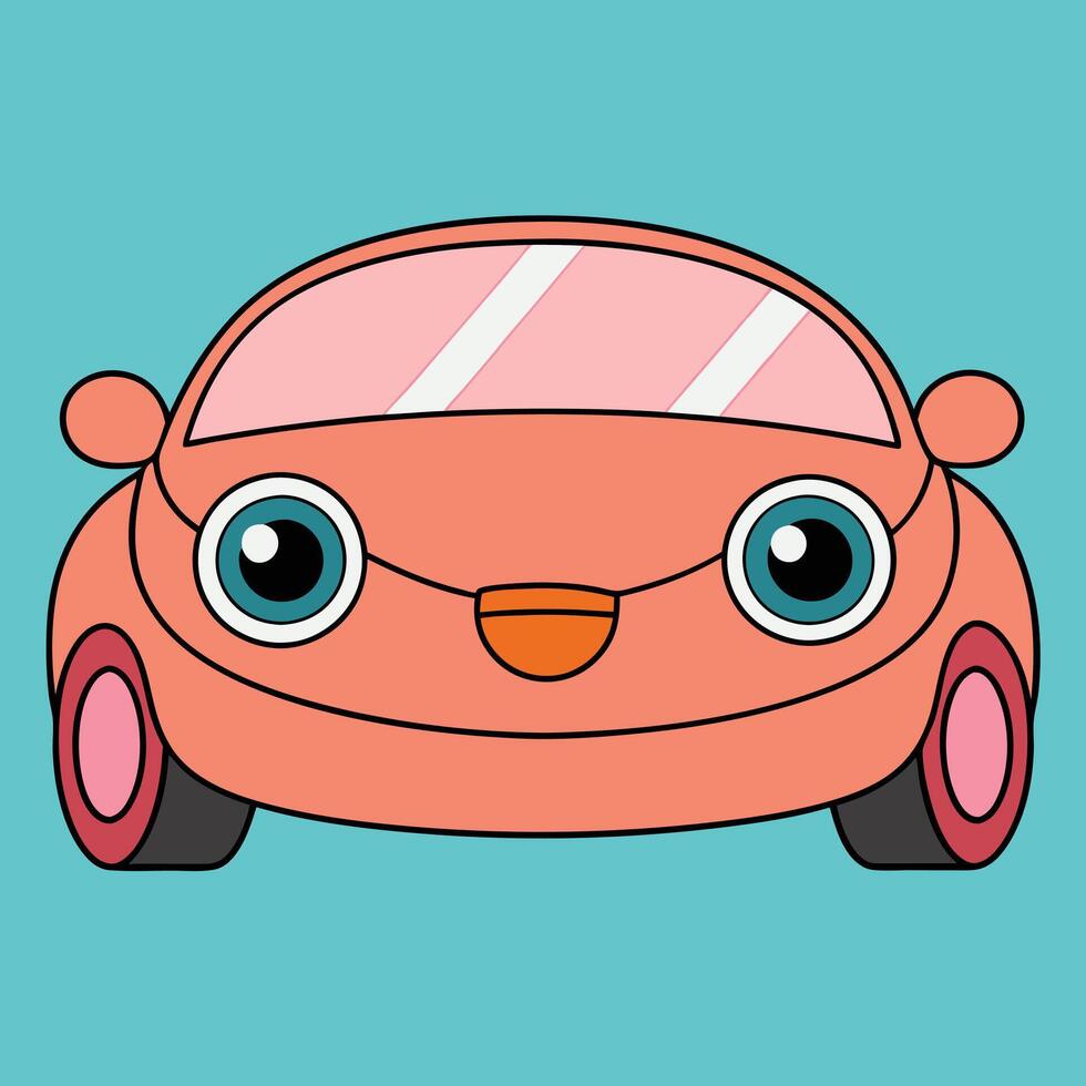 Cartoon Car Unique Design vector