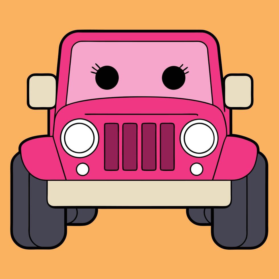 Cartoon Car Unique Design vector