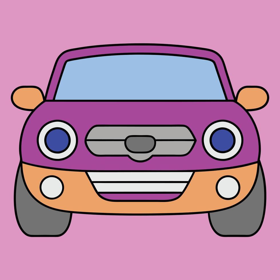 Cartoon Car Unique Design vector