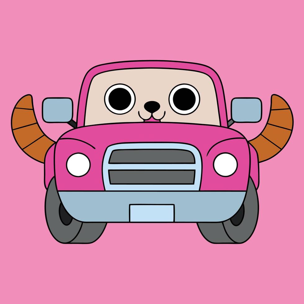 Cartoon Car Unique Design vector