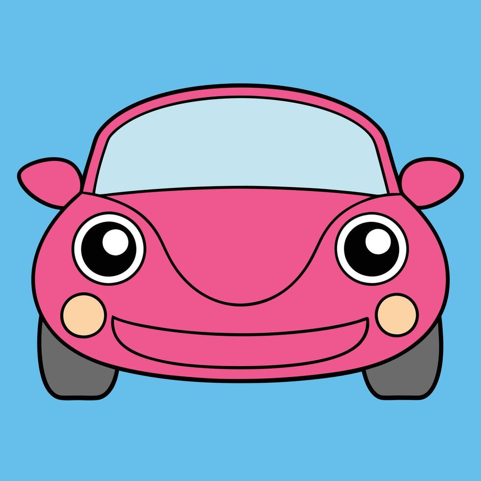 Cartoon Car Unique Design vector