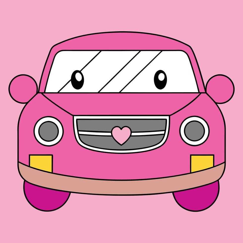 Cartoon Car Unique Design vector