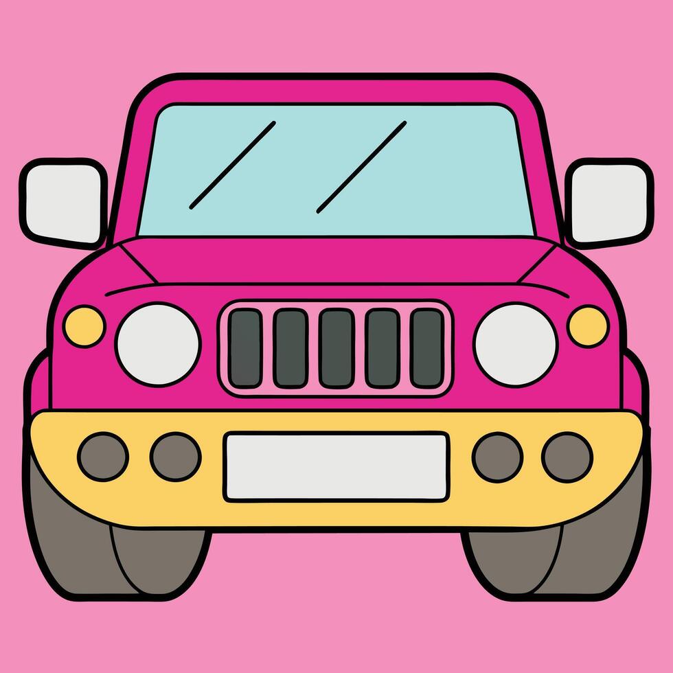 Cartoon Car Unique Design vector