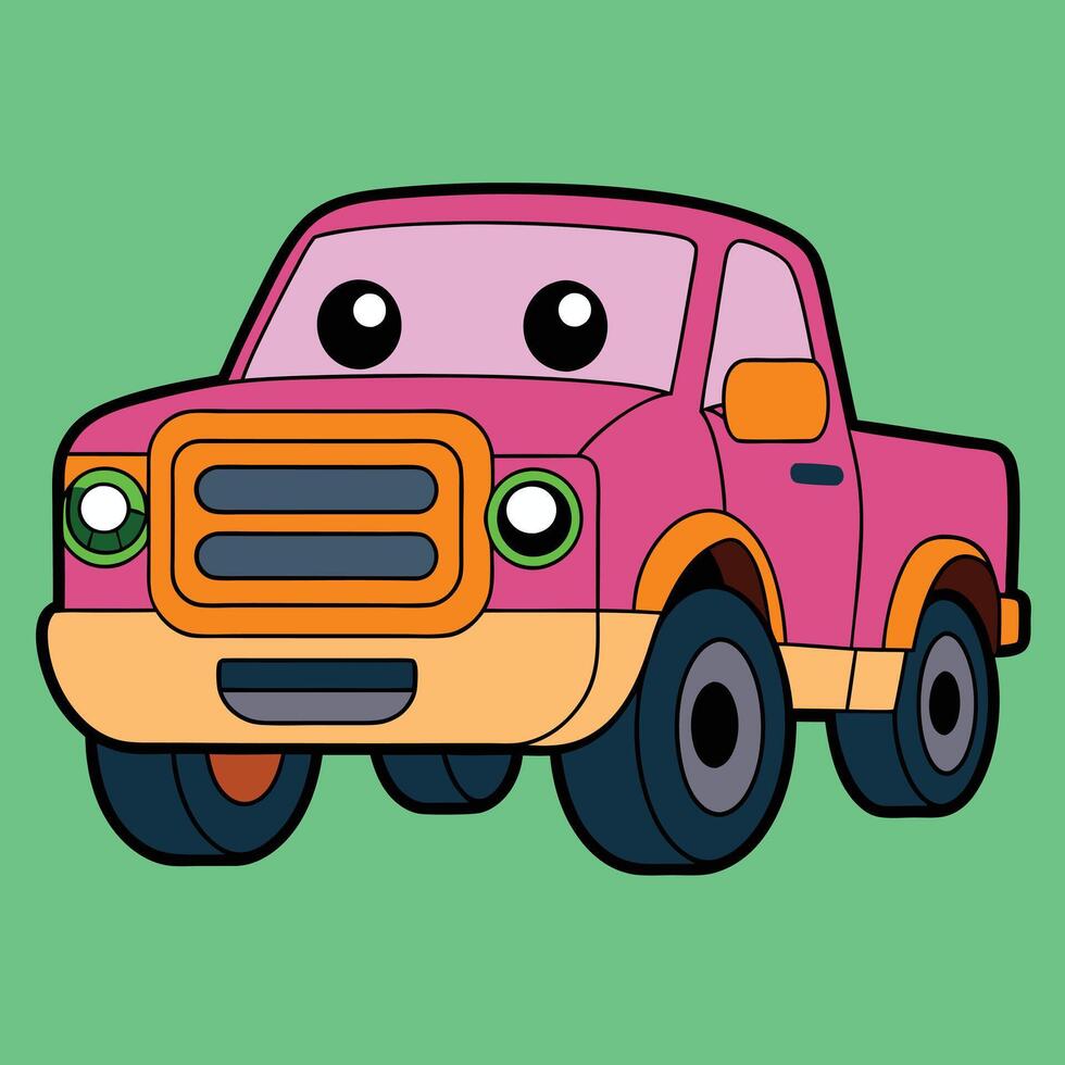 Cartoon Car Unique Design vector