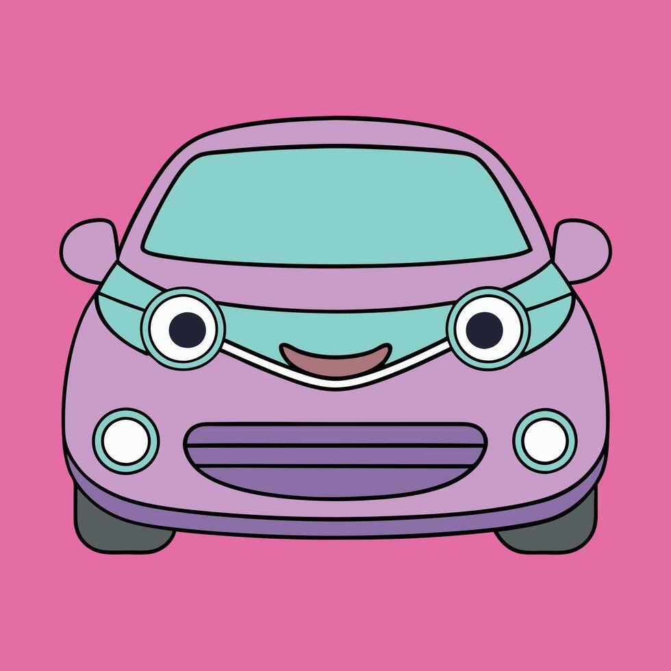 Cartoon Car Unique Design vector