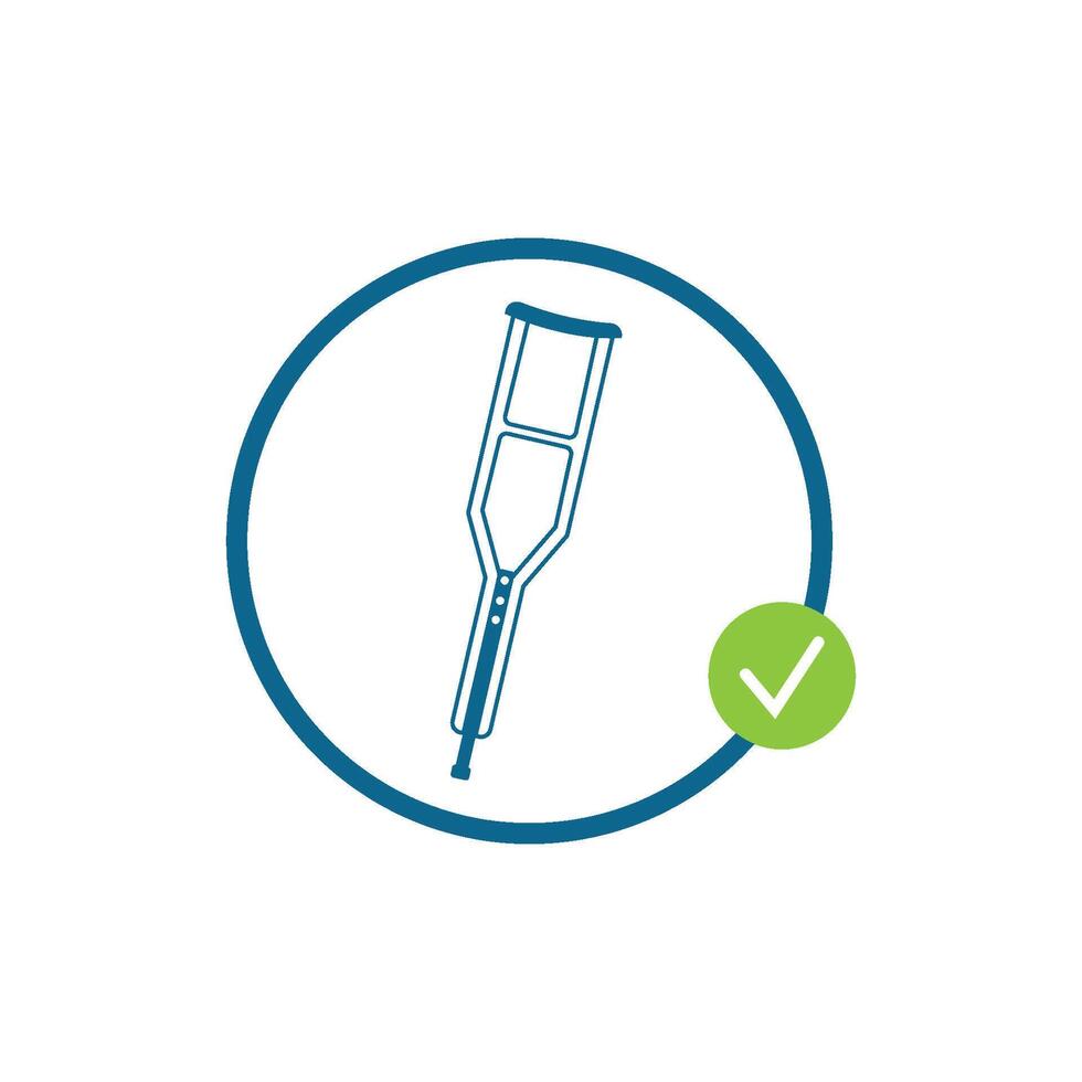 Disability icon flat design vector