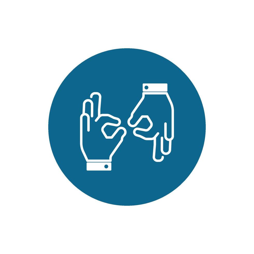Hand care logo icon vector