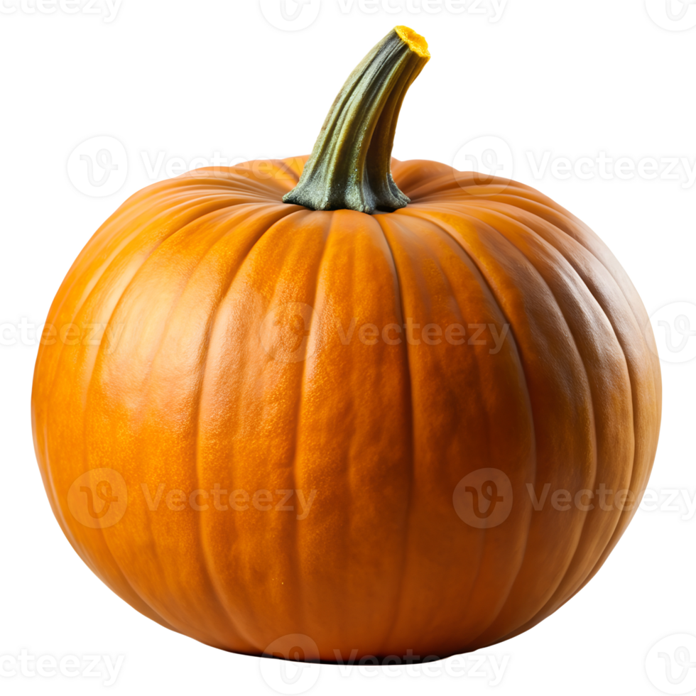 Fresh orange pumpkin isolated on transparent background png