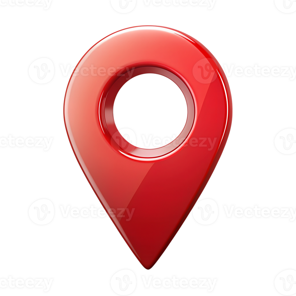 Red Location Pin Icon for Map Navigation and GPS Marker png