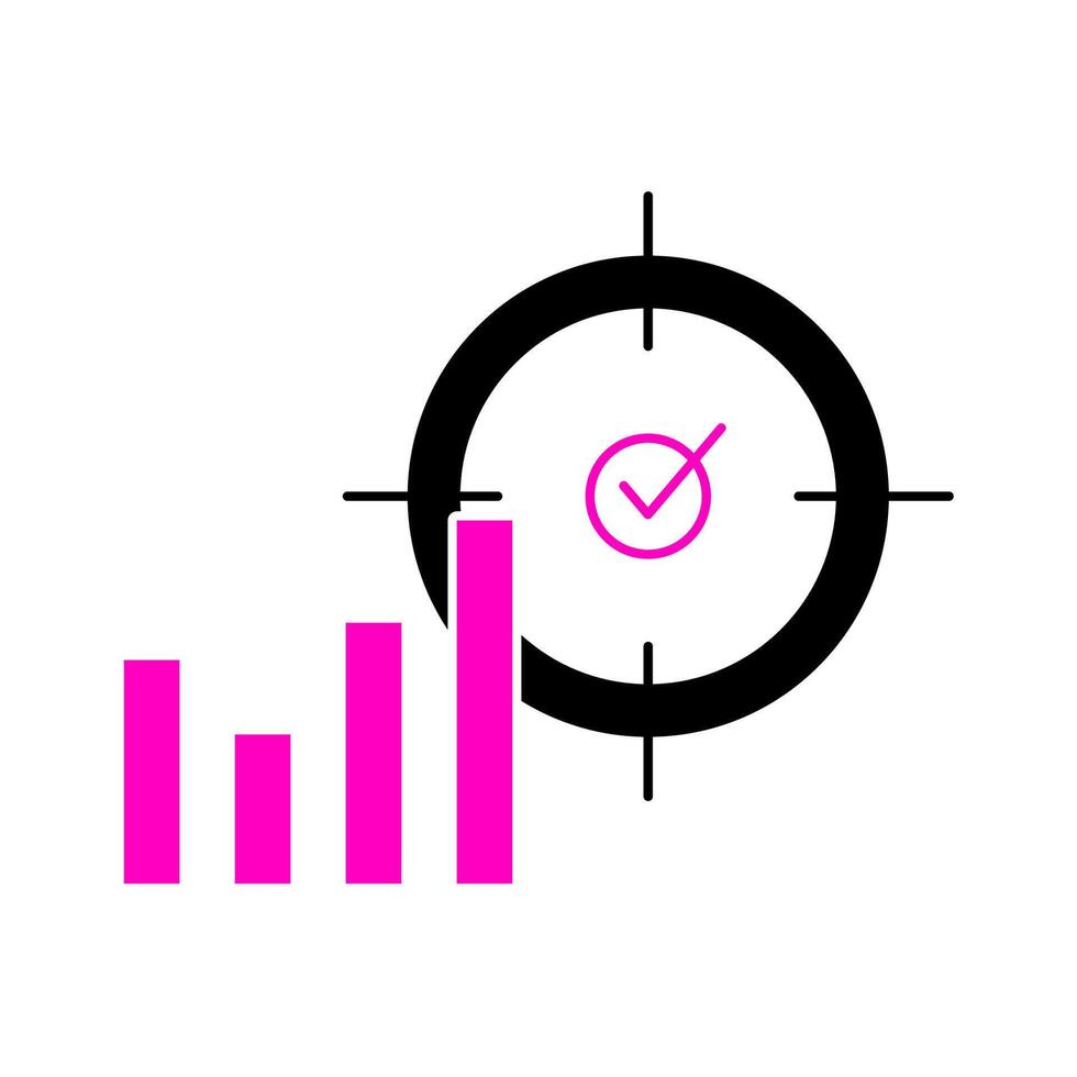Key Performance Index for Productivity Icon vector