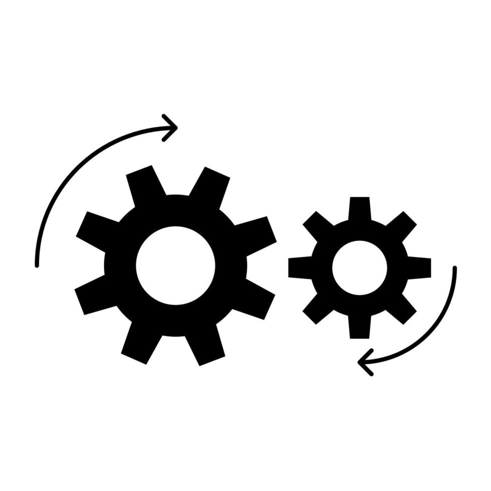 Automation Sign for Productivity Icon vector