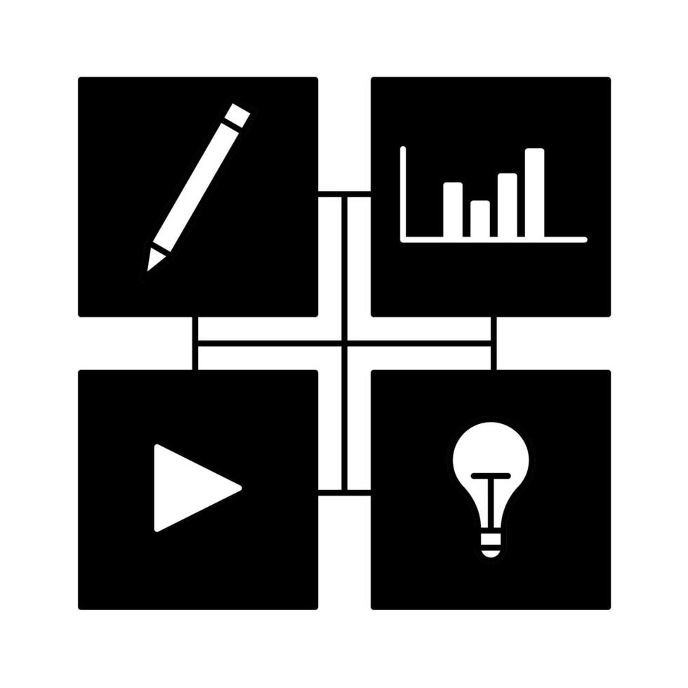 Multitasking Sign for Productivity Icon vector