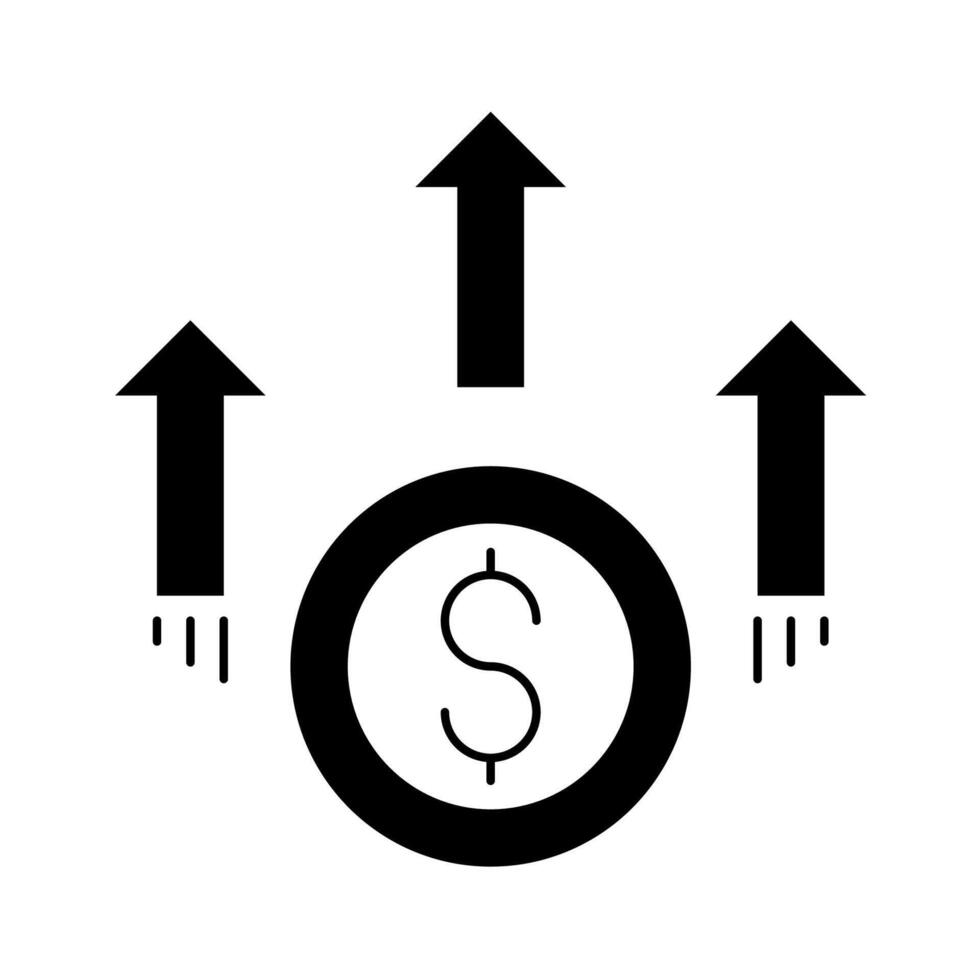 Profit Sign for Productivity Icon vector