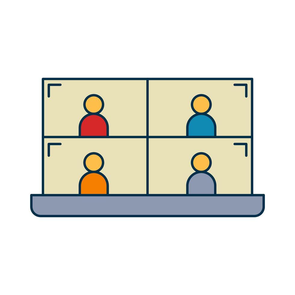 Online Course for Productivity Icon vector
