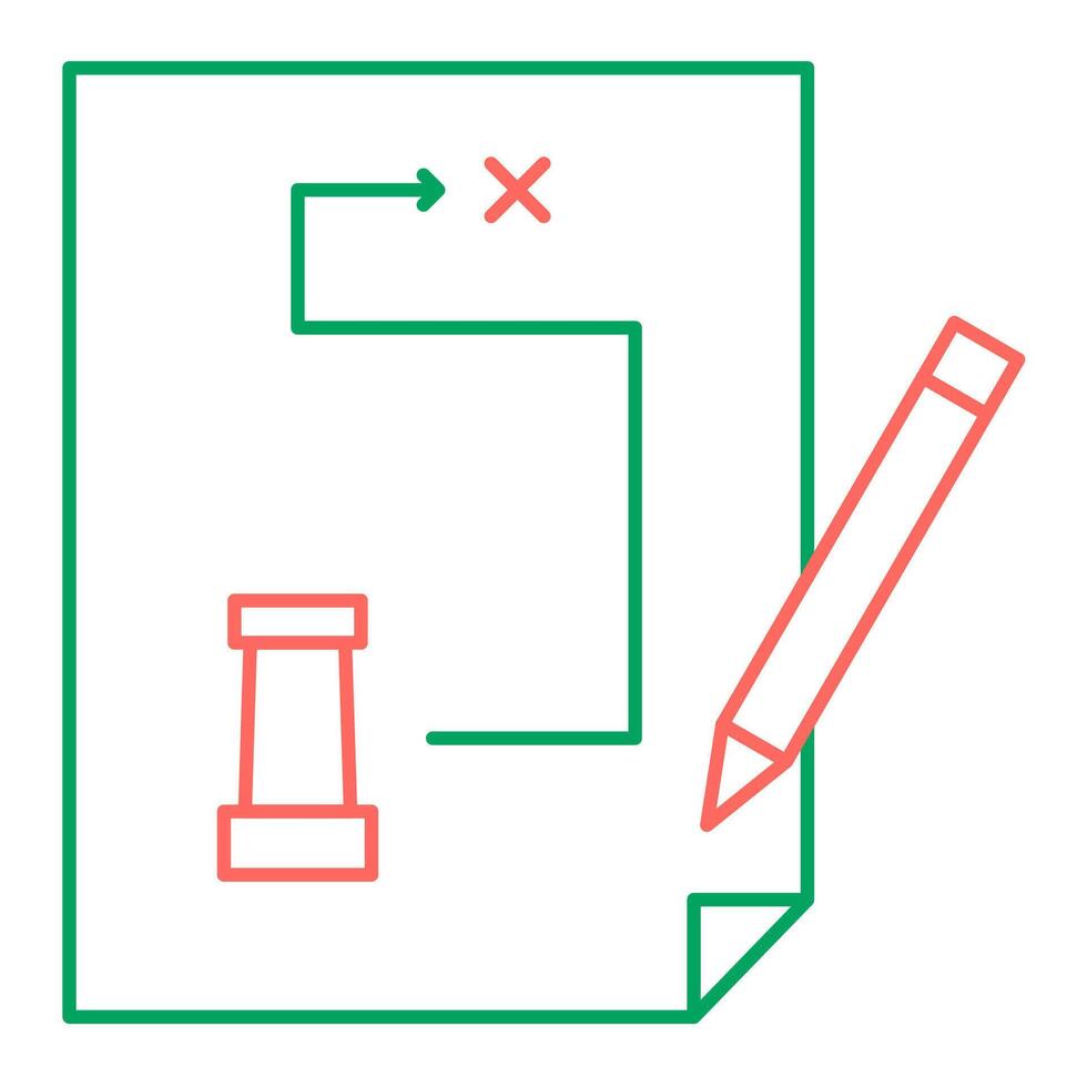 Strategy Plan for Productivity Icon vector