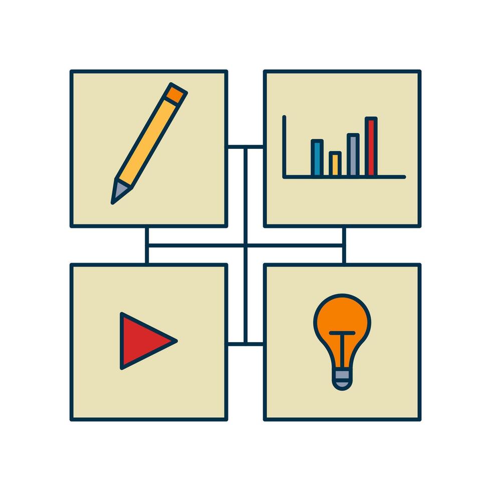 Multitasking Sign for Productivity Icon vector