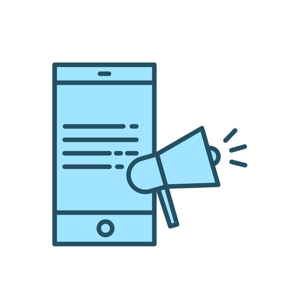 Digital Advertisement for Marketing Icon vector