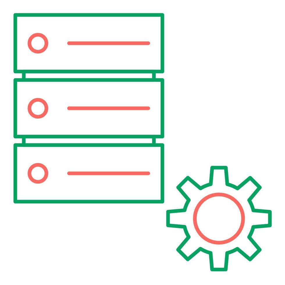 Database Management for Productivity Icon vector