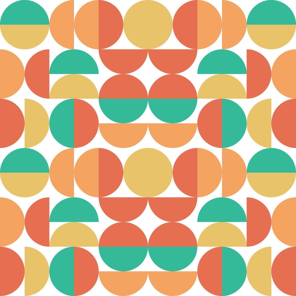 Abstract Circle Pattern Colorful vector