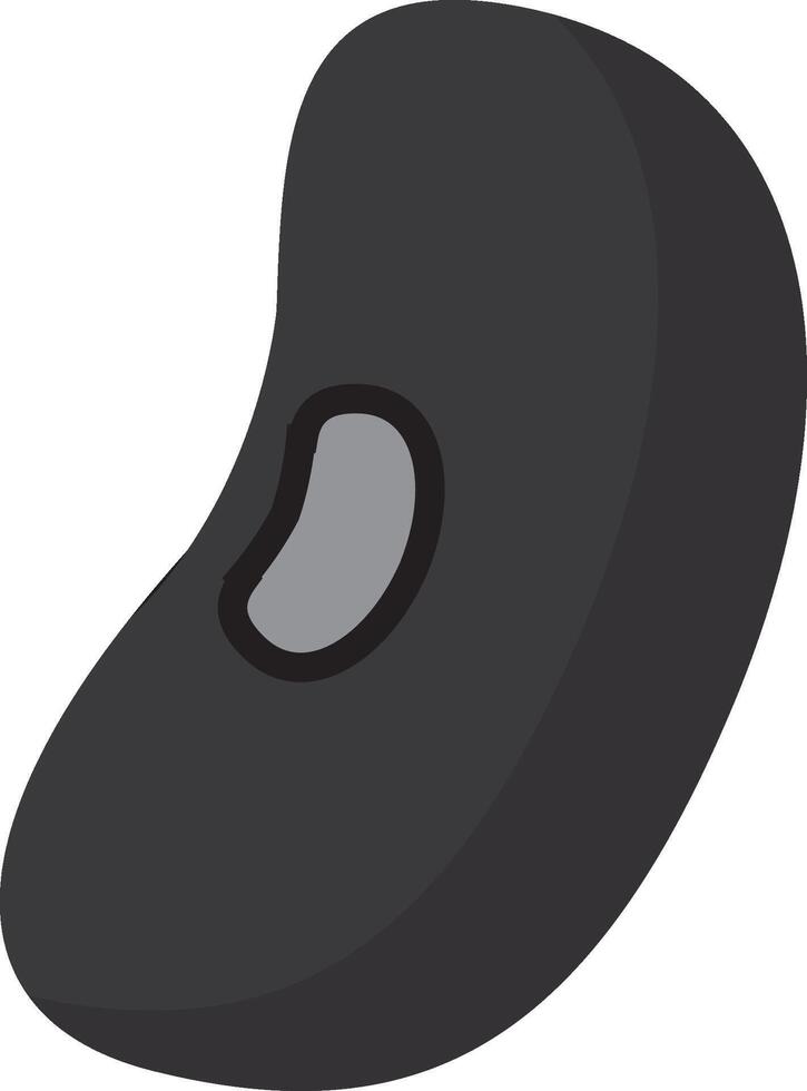 Black turtle bean vector